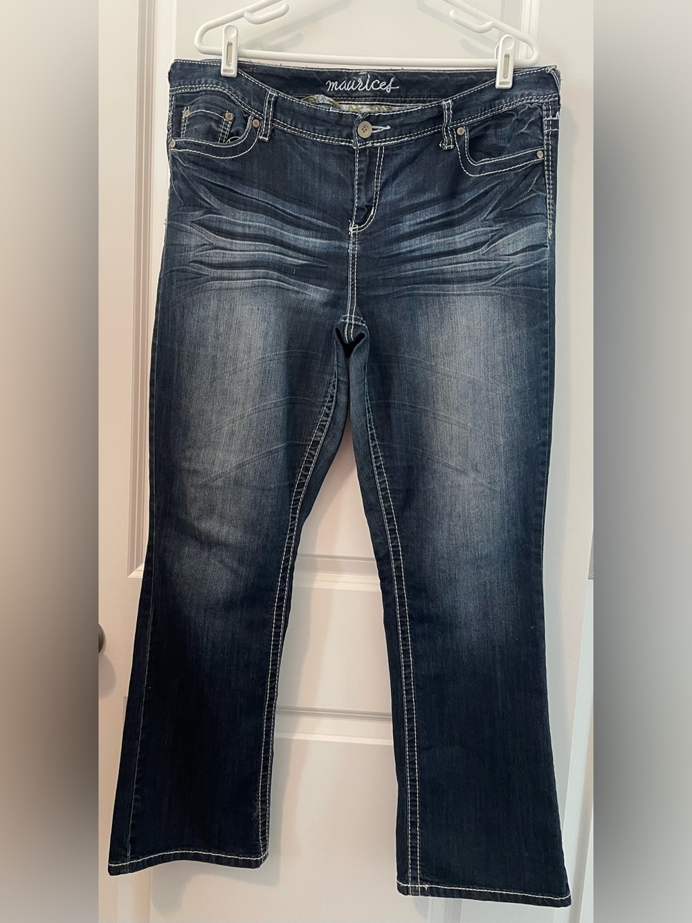 Maurices Women's Dark Blue Bootcut Jeans